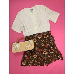 VINTAGE FLORAL ROMPER